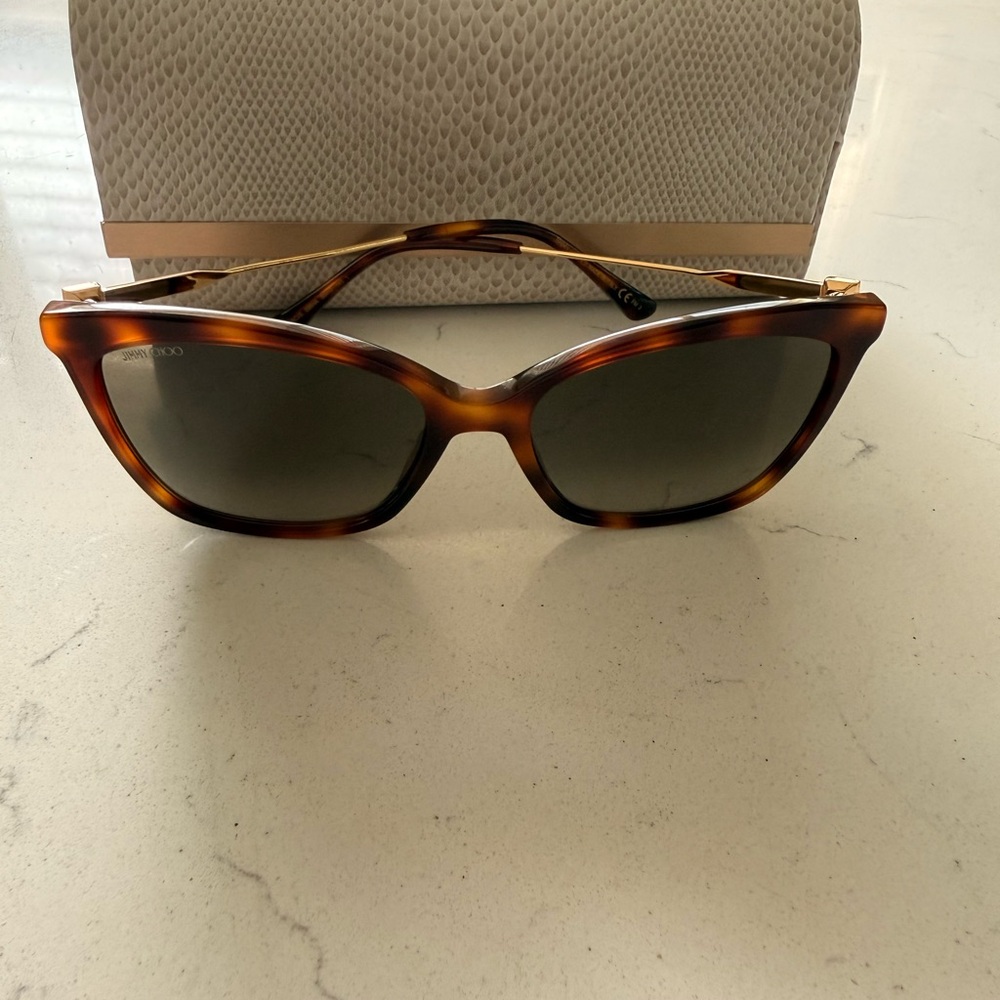 NWOT Jimmy Choo Tortoise Shell Sunglasses